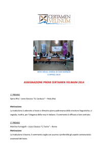 I Edizione - Associazione Achille e la Tartaruga