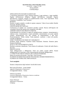 Matematica Finanziaria