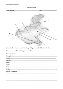 Verifica di Geografia: Il Veneto