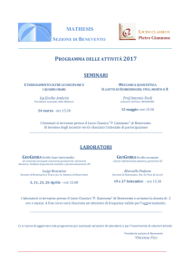 programma - mathesis nazionale