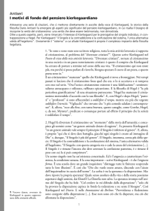 I motivi di fondo del pensiero kierkegaardiano