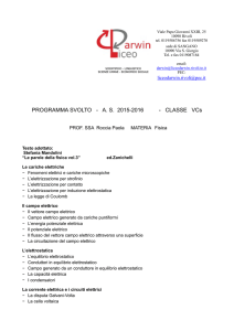 Programma svolto fisica classe VCs 2015-2016