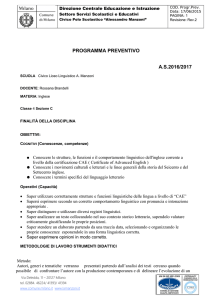 4 C - Brandelli - Inglese - Liceo Linguistico "A.MANZONI"