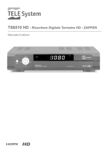 Manuale ricevitore TS6510 User Manual Cod.