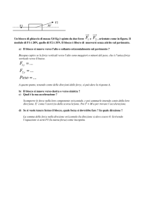 Esercizi guidati sui vettori - Istituto Fermi Polo Montale