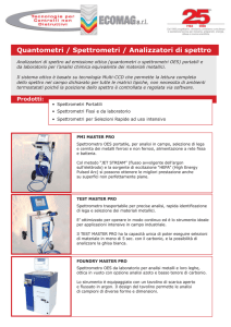 Quantometri / Spettrometri / Analizzatori di spettro