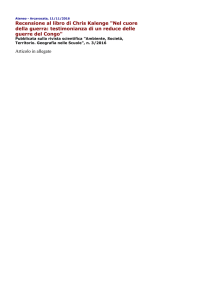 Recensione al libro di Chris Kalenge "Nel cuore della guerra
