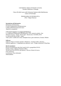 UNIVERSITA` DEGLI STUDI DI CATANIA Facoltà di