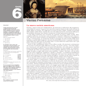 Unità 6 – La nuova società americana