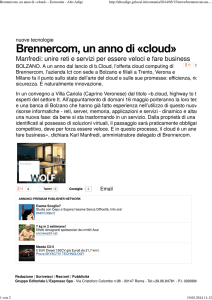 Brennercom, un anno di
