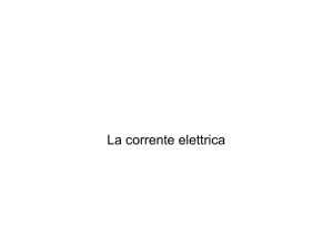 La corrente elettrica