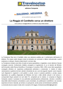 La Reggia di Carditello cerca un direttore