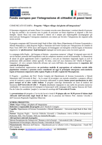 Titolo del progetto: “Migro-village: scambio di buone pratiche per la