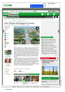 Piemonte Sere d`Estate alla Reggia di Venaria