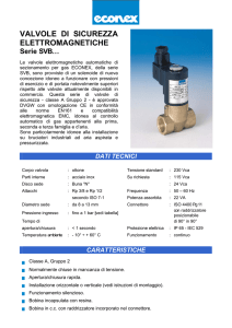 VALVOLE DI SICUREZZA ELETTROMAGNETICHE Serie SVB…
