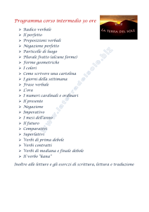 Programma corso intermedio 30 ore