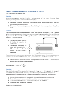 Testo e soluzioni della prova di esonero del 12 novembre 2012