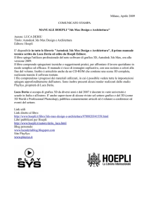 Milano, Aprile 2009 COMUNICATO STAMPA MANUALE HOEPLI