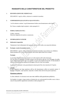 riassunto delle caratteristiche del prodotto - Banca Dati Farmaci