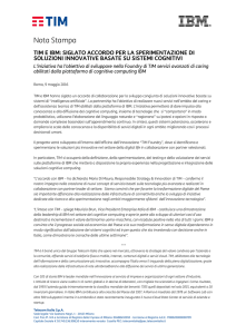 Nota Stampa - Telecom Italia