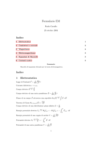 Formule di Elettromagnetismo