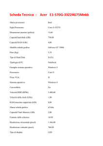 Scheda Tecnica : Acer E1-570G