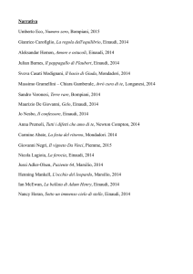 Narrativa Umberto Eco, Numero zero, Bompiani, 2015 Gianrico