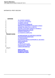 Dispense Matematica