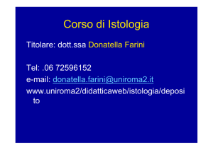 Corso di Istologia