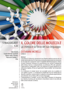 IL COLORE DELLE MOLECOLE