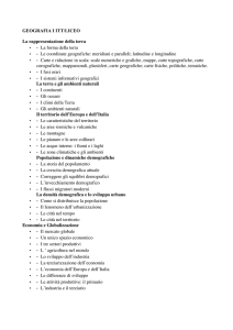 GEOGRAFIA I ITT/LICEO La rappresentazione della terra •