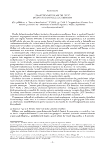 Paolo Bacchi Un asPetto Particolare del cUlto di santo stefano nell