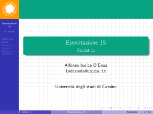 Verifica di ipotesi.