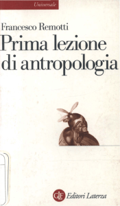 Prima lezione di antropologia