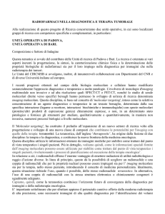 Radiofarmaci nella diagnostica e terapia tumorale
