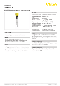 Data sheet - VEGAKON 66 - Relè (DPDT) Interruttore di livello