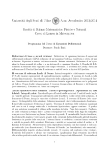 Universit`a degli Studi di Udine Anno Accademico 2013/2014 Facolt