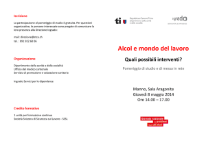 Alcol e mondo del lavoro