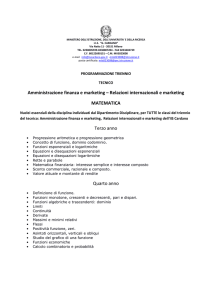 Programmazione Matematica AFM-RIM Triennio