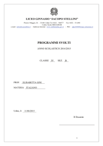 IV B - Liceo classico "Jacopo Stellini"