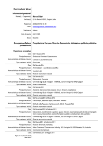 Curriculum Vitae Sindaco Marco Sideri
