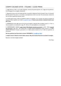 Compiti Italiano - Salesiani Milano