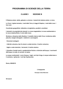 programma di scienze della terra - cine-tv