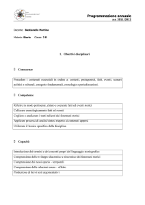 Programmazione annuale - Liceo "Tito Lucrezio Caro"