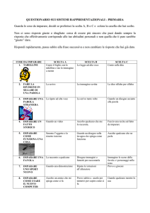 Questionario sistemi rappresentazionali