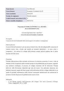 Storia Economica (L-Z)