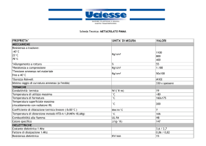 PROPRIETA` UNITA` DI MISURA VALORI MECCANICHE