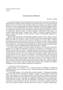 Proposta educativa Scout 3/2015 Una scelta che fa la “differenza” di