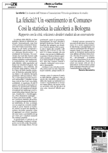 La felicità? Un sentimento in comune