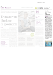 Testosterone illusione di giovinezza
